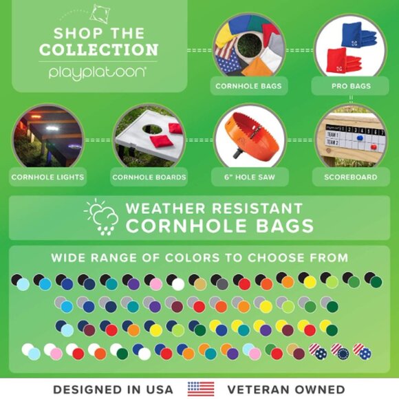 Back the Blue Corn Hole Bags (Set of 8) - Picture 6 of 6